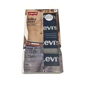 Levi's Boxer Brief High Comfort Cotton Stretch 4 Pack Size Medium